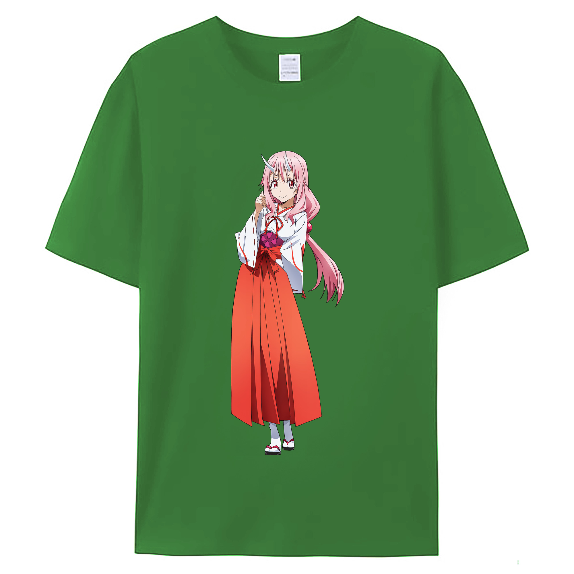 （画像用） 転スラ Regarding Reincarnated to Slime レディースカジュアルプリントTシャツ（綿100％）